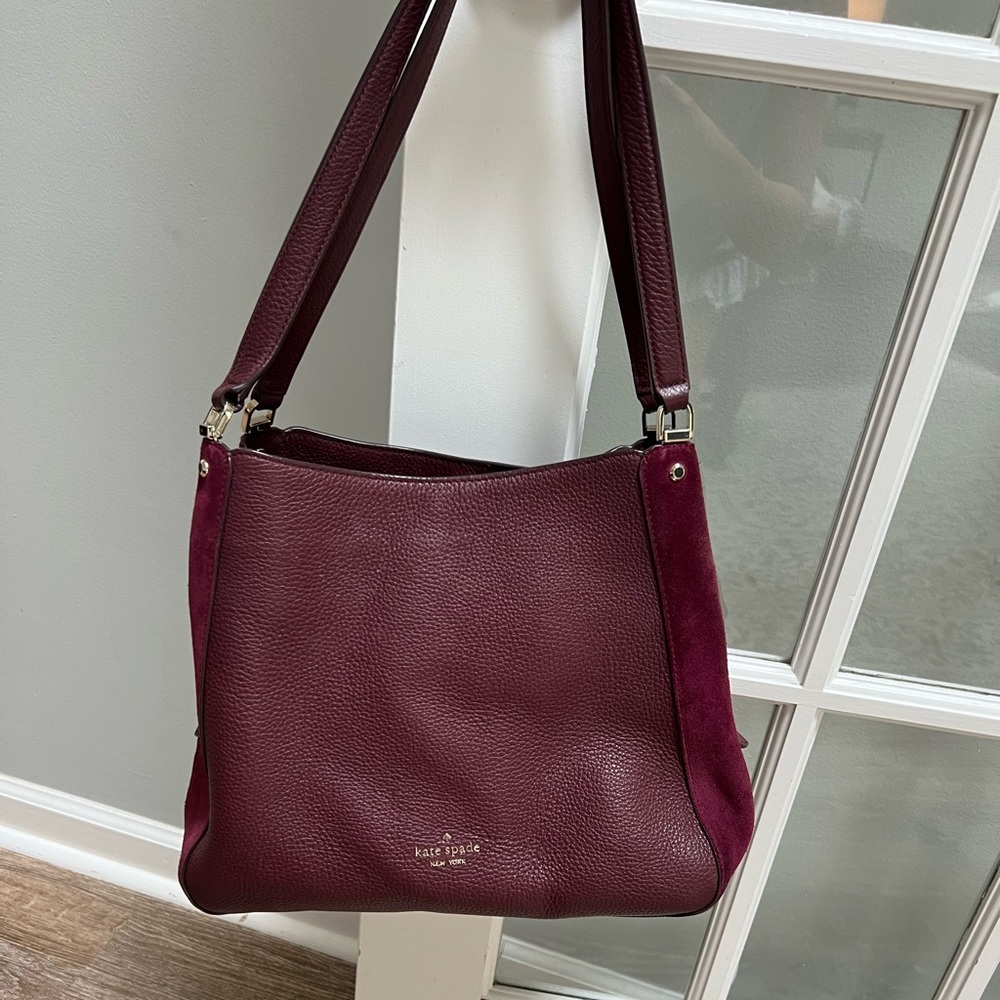 Burgundy Kate spade purse